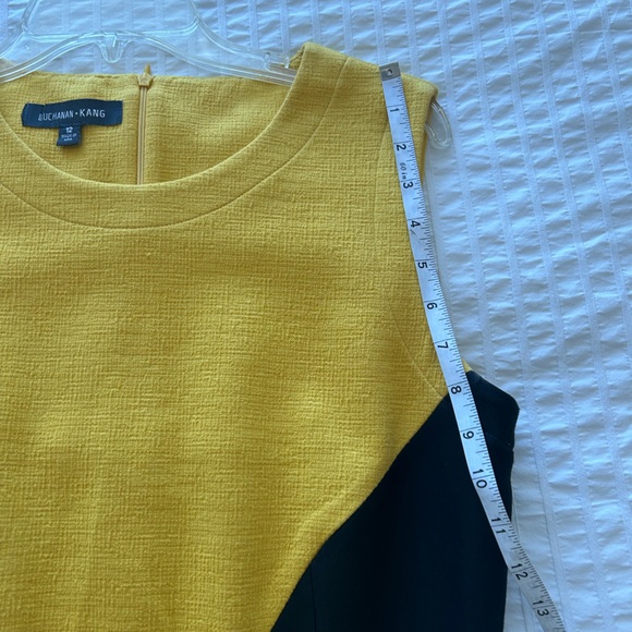 NWOT Women’s Yellow Black Sleeveless Buchanan Kang Dress - Sz 12 - Picture 12 of 16